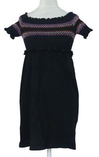 Dámske čierne žabičkové šaty Miss Selfridge