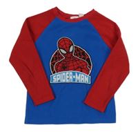 Modro-červená fleecová mikina so Spider-manem zn. Marvel