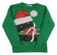 Zelená mikina s obrázkom H&M