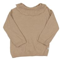 Svetloružový sveter s golierikom F&F