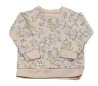 Svetloružová kvetinová mikina Primark