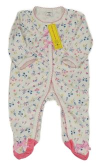 Nové - bielo-kvetovaný overal Shein