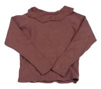 Staroružový ľahký sveter s golierikom Primark