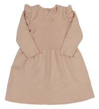 Růžové svetrové šaty s volánky George