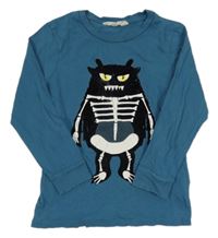 Modré triko s příšerkou H&M