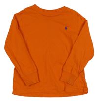 Oranžové tričko Ralph Lauren