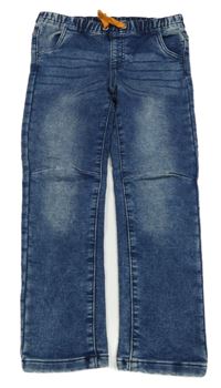 Tmavomodré teplákové rifle Kiki&Koko