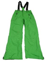 Zelené šusťákové funkční oteplovačky s kšandami C&A