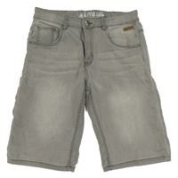 Šedé teplákovo/riflové kraťasy Yigga