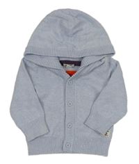 Svetlomodrý prepínaci sveter s kapucňou Mexx