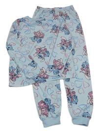 Světlemodré plyšové pyžamo - Stitch Primark