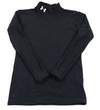 Černé thermo triko s logem Under Armour