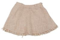 Ružovo-biela kockovaná pletená sukňa H&M