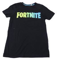 Černé tričko s logem Fortnite C&A