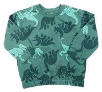 Zelená mikina s dinosaurami Primark