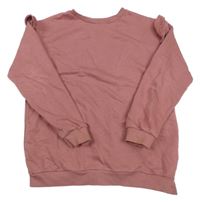 Ružová mikina s volánikmi H&M