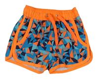 Modro-oranžové plážové kraťasy H&M