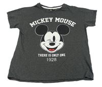 Sivé tričko s Mickeym Disney
