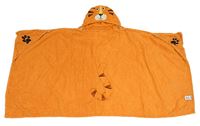 Oranžová froté osuška s kapucí - tiger George