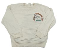 Smotanová mikina s kostlivcem H&M