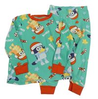 Zeleno-červené pyžama s Bluey George