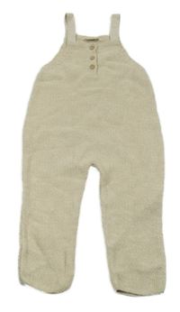 Béžové pletené laclové kalhoty Kuniboo