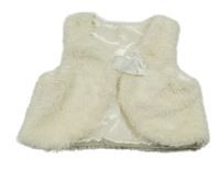 Smotanová chlpatá podšitá vesta George