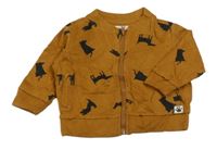 Medová prepínaci mikina s pejsky Fox&Bunny