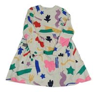 Smotanové bavlnené šaty so vzorom M&S