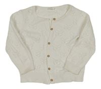 Biely prepínaci sveter s dirkovaným vzorom H&M