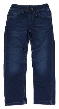 Tmavomodré teplákové rifle F&F