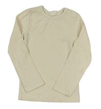 Smotanové rebrované tričko zn. H&M