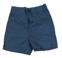 Tmavomodrošedé plátěné kraťasy LC WaIKIKI