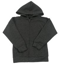 Tmavosivá melírovaná vzorovaná/prošívaná prepínaci mikina s kapucňou zn. PRIMARK