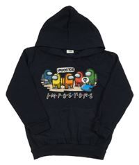 Tmavomodrá mikina s Among Us a vreckom