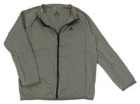 Tmavošedá propínací mikina se znakem 