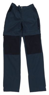 Tmavomodré outdoorové kalhoty s odepínacími nohavicemi alive