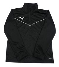 Černá funkční sportovní mikina s logem PUMA