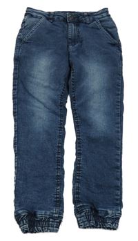 Tmavomodré cuff teplákové podšité rifle RESERVED