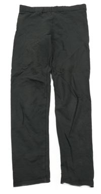 Tmavosivé teplákové legíny H&M