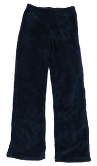Tmavomodré plyšové nohavice LA REDOUTE