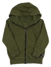 Khaki prepínaci mikina s kapucňou F&F