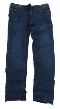 Tmavomodré skinny teplákové rifle POCOPIANO