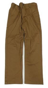 Bronzové chino plátenné nohavice Matalan