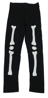 Čierne legíny s kostmi H&M