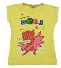 Žlté tričko s PJ MASKS