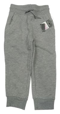 Nové - šedé melírované tepláky PRIMARK