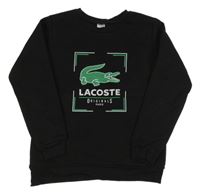 Černá mikina s logem LACOSTE
