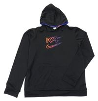 Čierna funkčná športová mikina s logom a vreckom a kapucňou Nike