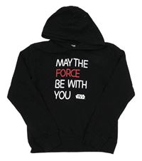 Čierna ľahká mikina s nápisom a kapucí - Star Wars